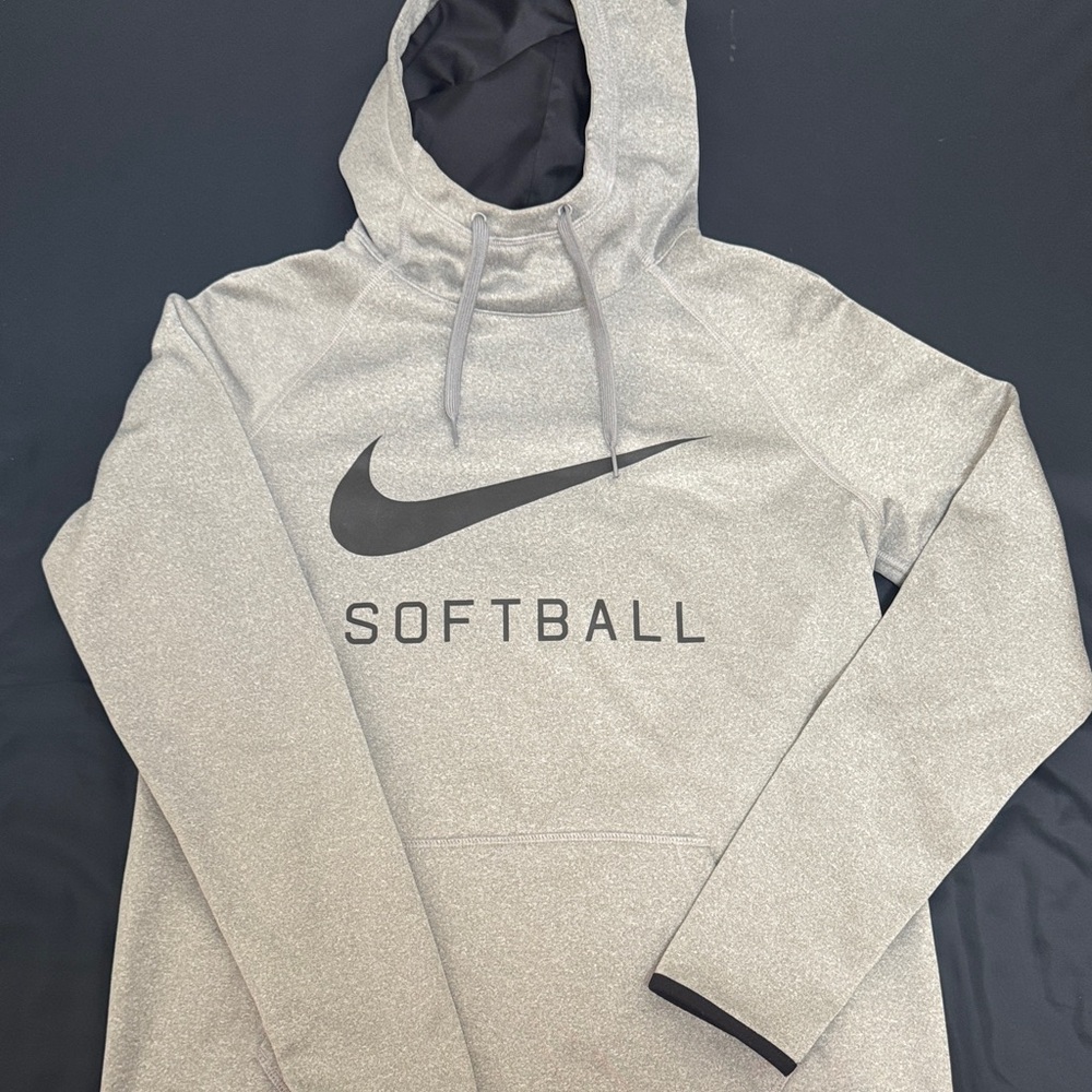 Nike Gray Softball Hoodie